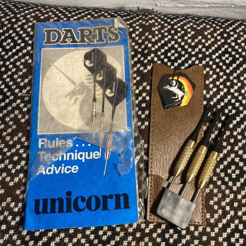 Vintage unicorn darts set - of, 3