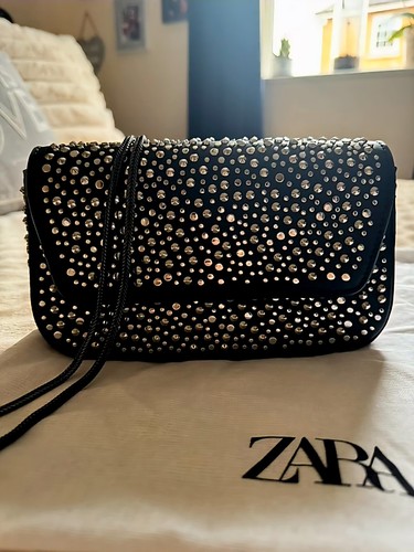 Zara black studded - studded, mini