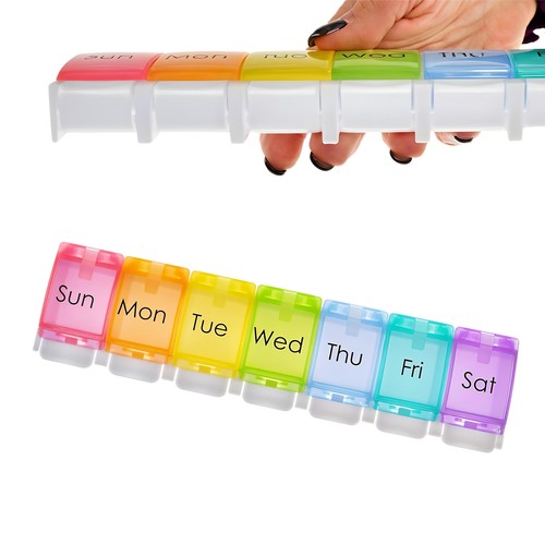 Portable weekly pill box - pill,