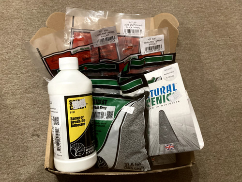 Model railway ballast starter - model,