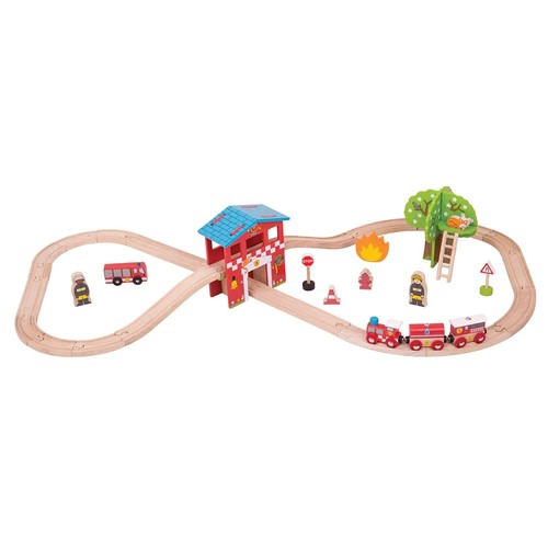 Bigjigs rail wooden fire - rail,