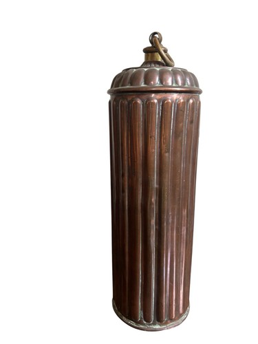 Antique french ribbed - ribbed, copper