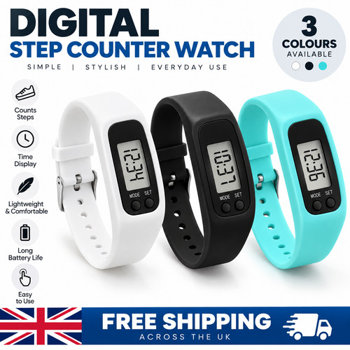 Step counter watch fitness - step,