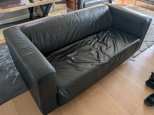 Leather sofa seater - leather,