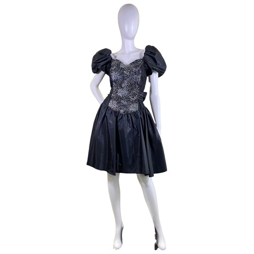 1980s black puff - 1980s, party