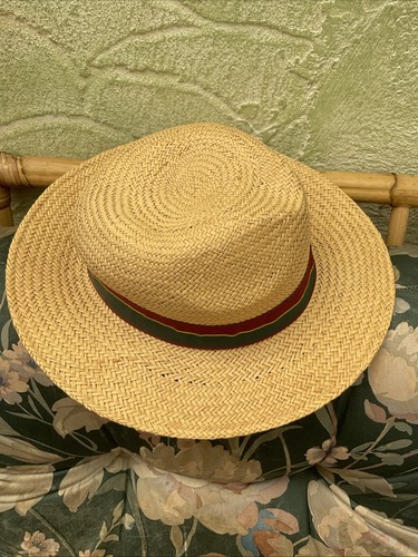Vintage unisex straw fedora - vintage,