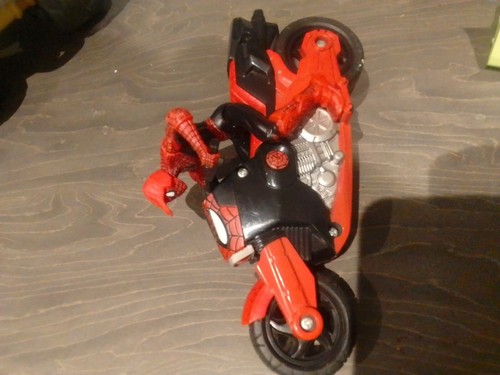 Spiderman and bike 2009 hasbro - spiderman,