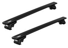 Thule Roof Rack Raised Rail Evo WingBar Evo Black for Peugeot 307 SW Estate