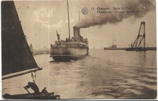 Steamship exit from port - from,