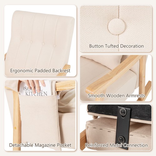 Glider rocker high - rocker, w/high
