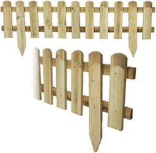 WOODEN PICKET FENCE PANEL