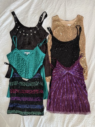 Sequin crochet cami - , top