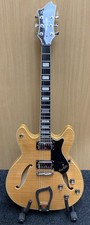 Hagstrom Viking Deluxe SemiHollow Electric Guitar AmberSunburst W/Case Paperwork