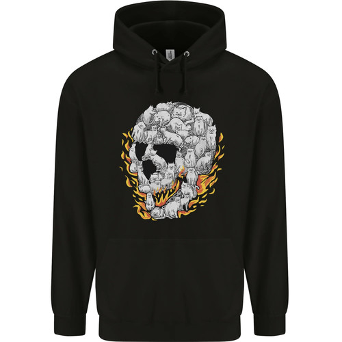 Fire skull made cats - made,