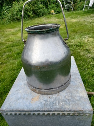 Vintage stainless steel milk - stainless,