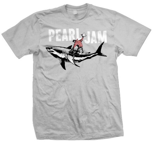 Pearl jam shirt - t-shirt, shark