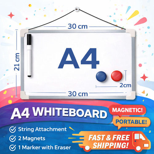 Magnetic whiteboard dry - a4,