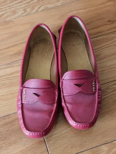 Prada leather loafer for women - leather,