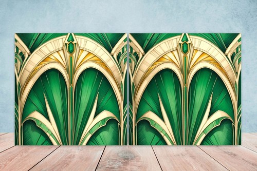 Art deco design ceramic tiles - art,