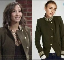 ZARA Green Velvet Military