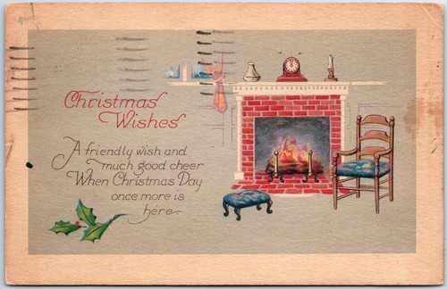Vintage postcard christmas - vintage,