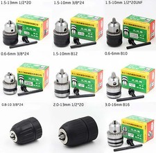 Keyed/Keyless Drill Chuck Taper/Thread Mount Range Of Capacity 0.8mm-16mm