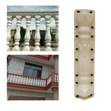 1Pair PVC Front Rear Balustrades Mold for Concrete Balustrade Fence Construction