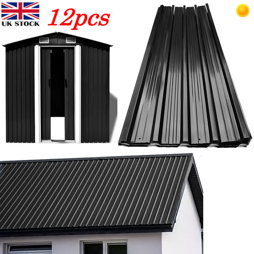 12x black metal roof - 12x,