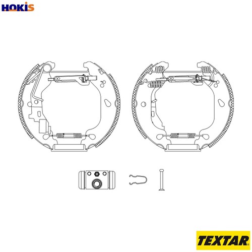 Brake shoe set 84054400 - shoe, for