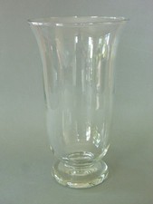 Clear Glass Hurricane Vase -