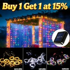 Solar Curtain Lights 3x3M