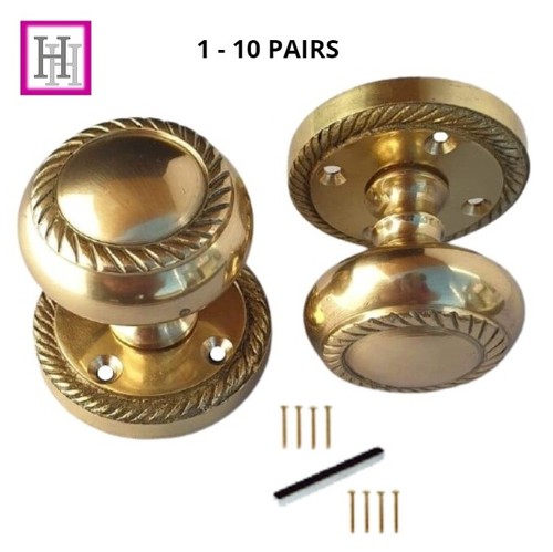 Door knobs brass mortice - knobs,