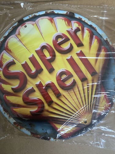 Vintage super shell petrol - shell,