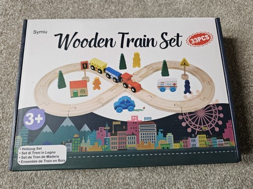 Wooden train set - set, with