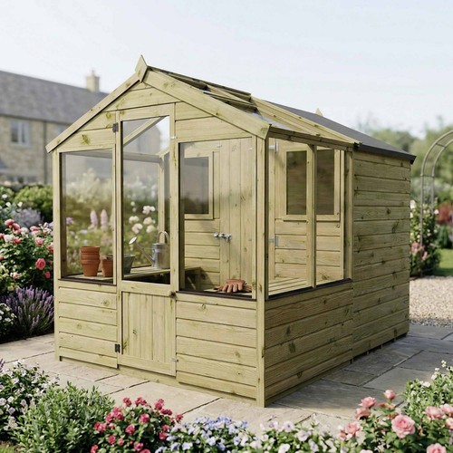 Greenhouse potting shed - 8,