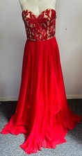 Sherri Hill Red Embellished