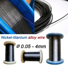 NiTi Nitinol Flexibility wire SMA shape memory alloy 0.05-4mm; 1-39ºC high elast