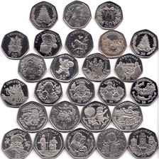 50p Christmas Coins 1988 -
