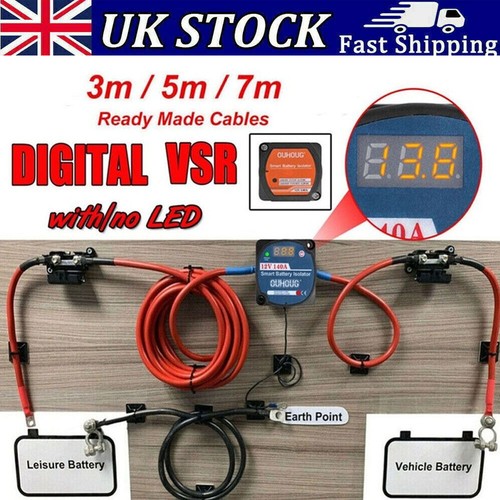 Split charge battery relay kit - charge,