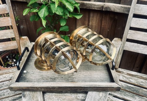 Vintage brass ships - 2,