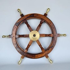 Nautical Wooden Ship Wheel