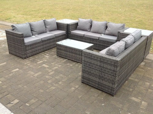 Seater shape corner rattan - u,