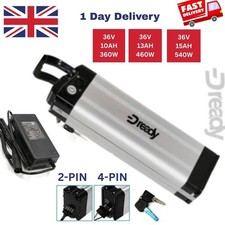 SilverFish E-Bike Battery Electric Bicycle 36V 10Ah 13AH 15ah 2 Pin 4 pin