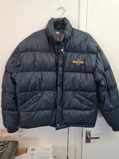 Vintage Nickelson Puffer Padded Jacket Size Medium Navy Blue 
