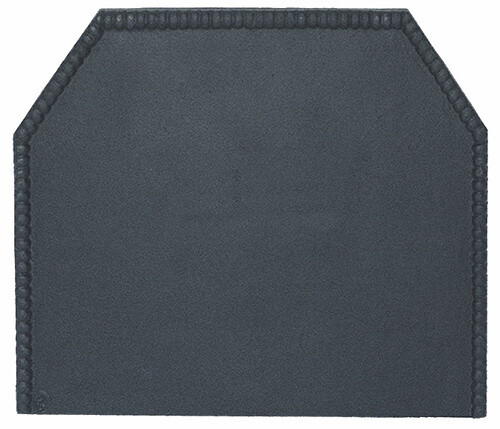 Cast iron fireback - iron, plain