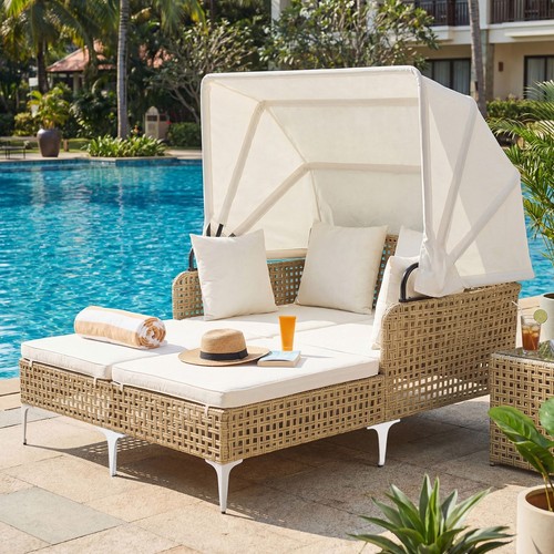 Outdoor double wicker - double,