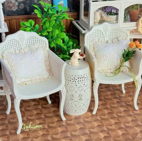 Bjd table chair pillow - chair, 1:6