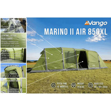 Vango Marino II 850 XL AirBeam® 8 Person Inflatable Tent - Herbal