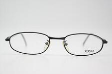Glasses VERSUS VERSACE F86 Black Oval Frames Eyeglasses New