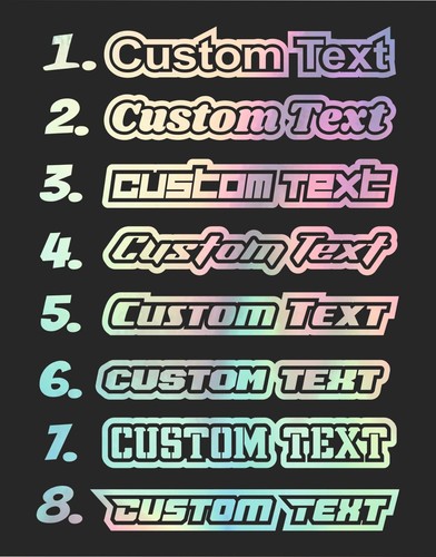 Custom text sticker - custom,